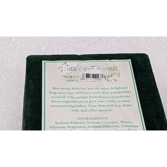 Winter Forest Scented Slate Soap Gift Box 12 Oz by CST Green & Gold Felt Box - Picture 5 of 5